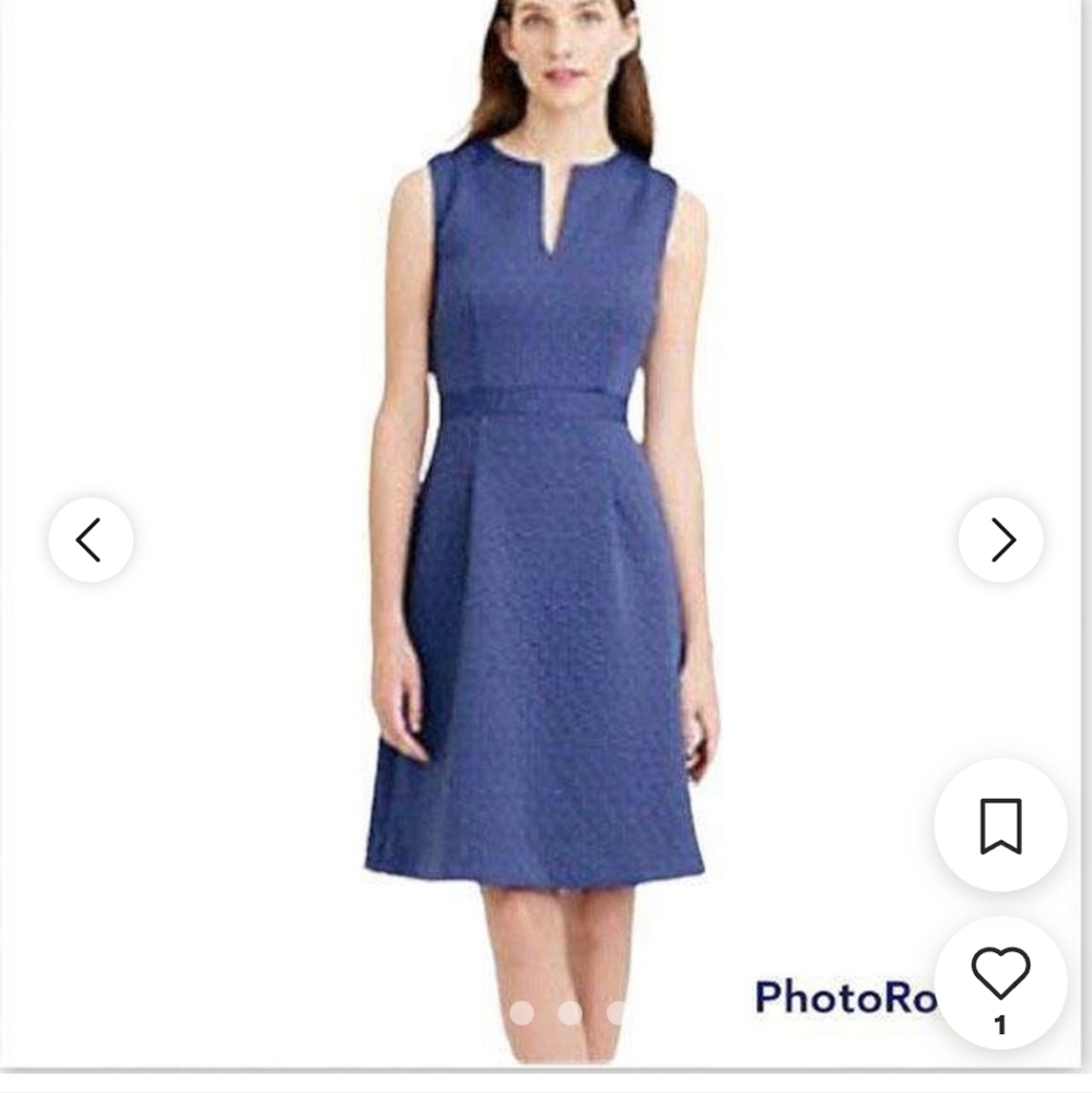 J Crew Navy Blue Dress - Picture 3 of 6